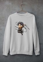 Load image into Gallery viewer, Attack on Titan Unisex Sweatshirt for Men/Women-Grey Melange-Ektarfa.online