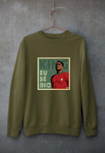 Load image into Gallery viewer, Eusébio Unisex Sweatshirt for Men/Women-Olive Green-Ektarfa.online