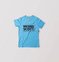 Load image into Gallery viewer, Michael Scott Kids T-Shirt for Boy/Girl-Light Blue-Ektarfa.online
