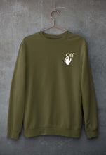 Load image into Gallery viewer, off white Unisex Sweatshirt for Men/Women-Olive Green-Ektarfa.online