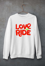Load image into Gallery viewer, Love to Ride Unisex Sweatshirt for Men/Women-White-Ektarfa.online