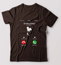 Load image into Gallery viewer, Thailand Calling T-Shirt for Men-Coffee Brown-Ektarfa.online
