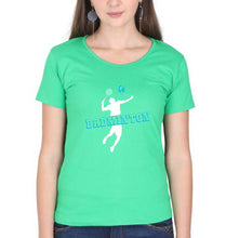 Load image into Gallery viewer, Badminton T-Shirt for Women-flag green-Ektarfa.online
