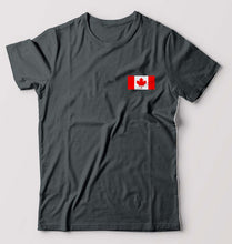Load image into Gallery viewer, Canada Flag T-Shirt for Men-Steel grey-Ektarfa.online