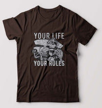 Load image into Gallery viewer, Skull T-Shirt for Men-Coffee brown-Ektarfa.online