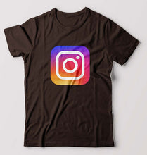 Load image into Gallery viewer, Instagram T-Shirt for Men-Coffee brown-Ektarfa.online