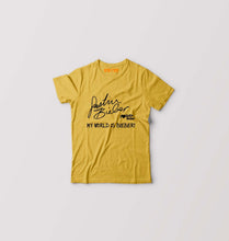 Load image into Gallery viewer, Justin Bieber Kids T-Shirt for Boy/Girl-Golden Yellow-Ektarfa.online