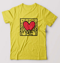 Load image into Gallery viewer, Keith Haring T-Shirt for Men-Yellow-Ektarfa.online