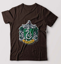 Load image into Gallery viewer, Slytherin Harry Potter T-Shirt for Men-Coffee Brown-Ektarfa.online