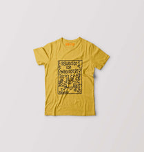 Load image into Gallery viewer, Keith Haring Kids T-Shirt for Boy/Girl-Golden Yellow-Ektarfa.online