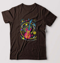 Load image into Gallery viewer, Psychedelic Music T-Shirt for Men-Coffee Brown-Ektarfa.online