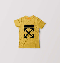 Load image into Gallery viewer, Off White Tee Kids T-Shirt for Boy/Girl-Golden Yellow-Ektarfa.online