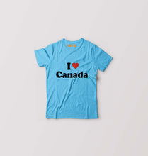 Load image into Gallery viewer, I Love Canada Kids T-Shirt for Boy/Girl-Light Blue-Ektarfa.online