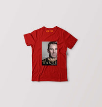 Load image into Gallery viewer, Shane Warne Kids T-Shirt for Boy/Girl-Red-Ektarfa.online