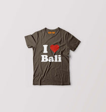 Load image into Gallery viewer, I Love Bali Kids T-Shirt for Boy/Girl-Olive Green-Ektarfa.online
