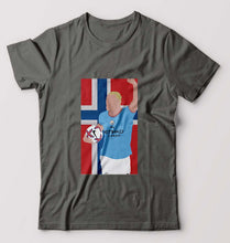 Load image into Gallery viewer, Erling Haaland T-Shirt for Men-Charcoal-Ektarfa.online