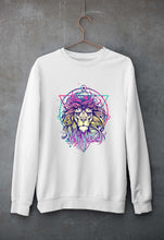 Load image into Gallery viewer, Psychedelic Lion Unisex Sweatshirt for Men/Women-White-Ektarfa.online