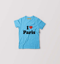 Load image into Gallery viewer, I Love Paris Kids T-Shirt for Boy/Girl-Light Blue-Ektarfa.online