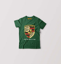 Load image into Gallery viewer, Porsche Logo Kids T-Shirt for Boy/Girl-Dark Green-Ektarfa.online