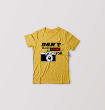 Load image into Gallery viewer, don't make me shoot u Kids T-Shirt for Boy/Girl-Golden Yellow-Ektarfa.online