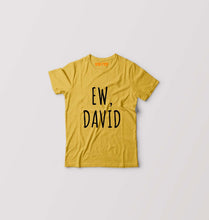 Load image into Gallery viewer, Schitts Creek EW David Kids T-Shirt for Boy/Girl-Golden Yellow-Ektarfa.online
