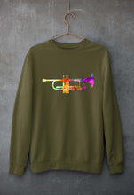 Load image into Gallery viewer, Trumpet Unisex Sweatshirt for Men/Women-Olive Green-Ektarfa.online