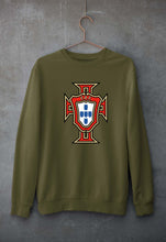 Load image into Gallery viewer, Portugal Football Unisex Sweatshirt for Men/Women-Olive Green-Ektarfa.online