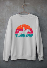 Load image into Gallery viewer, Horse Riding Unisex Sweatshirt for Men/Women-Grey Melange-Ektarfa.online