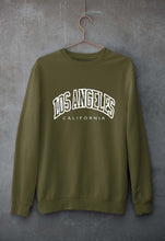 Load image into Gallery viewer, Varsity Los Angeles Unisex Sweatshirt for Men/Women-Olive Green-Ektarfa.online