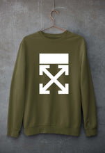 Load image into Gallery viewer, Off-white Unisex Sweatshirt for Men/Women-Olive Green-Ektarfa.online
