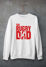Load image into Gallery viewer, Rugby Dad Unisex Sweatshirt for Men/Women-White-Ektarfa.online