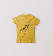 Load image into Gallery viewer, Drummer Kids T-Shirt for Boy/Girl-Golden Yellow-Ektarfa.online