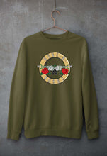 Load image into Gallery viewer, Guns and Roses Unisex Sweatshirt for Men/Women-Olive Green-Ektarfa.online