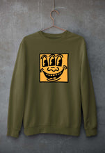 Load image into Gallery viewer, Keith Haring Funny Unisex Sweatshirt for Men/Women-Olive Green-Ektarfa.online