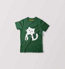 Load image into Gallery viewer, Cat T-Shirt for Boy/Girl-Dark Green-Ektarfa.online