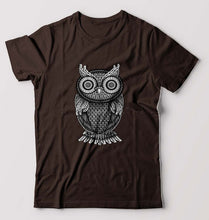 Load image into Gallery viewer, Owl T-Shirt for Men-Coffee Brown-Ektarfa.online