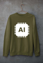 Load image into Gallery viewer, Artificial intelligence (AI) Unisex Sweatshirt for Men/Women-Olive Green-Ektarfa.online