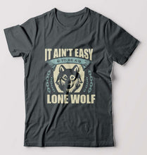 Load image into Gallery viewer, Wolf T-Shirt for Men-Steel grey-Ektarfa.online