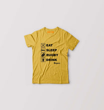 Load image into Gallery viewer, Rugby Kids T-Shirt for Boy/Girl-Golden Yellow-Ektarfa.online