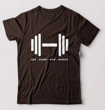 Load image into Gallery viewer, Gym T-Shirt for Men-Coffee Brown-Ektarfa.online