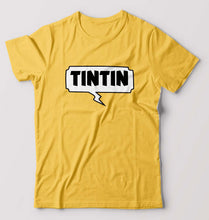 Load image into Gallery viewer, Tintin T-Shirt for Men-Golden Yellow-Ektarfa.online