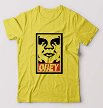 Load image into Gallery viewer, Obey T-Shirt for Men-Yellow-Ektarfa.online