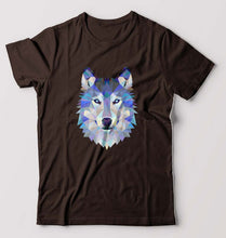 Load image into Gallery viewer, Wolf T-Shirt for Men-Coffee Brown-Ektarfa.online