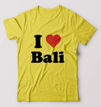 Load image into Gallery viewer, I Love Bali T-Shirt for Men-Yellow-Ektarfa.online