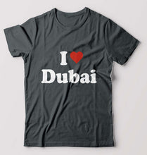 Load image into Gallery viewer, I Love Dubai T-Shirt for Men-Steel grey-Ektarfa.online