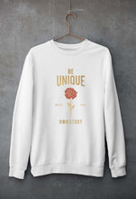 Load image into Gallery viewer, Be Unique Unisex Sweatshirt for Men/Women-White-Ektarfa.online