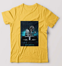 Load image into Gallery viewer, Lewis Hamilton F1 T-Shirt for Men-Golden Yellow-Ektarfa.online