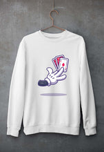Load image into Gallery viewer, Poker Unisex Sweatshirt for Men/Women-White-Ektarfa.online