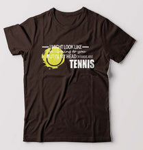 Load image into Gallery viewer, Tennis T-Shirt for Men-Coffee Brown-Ektarfa.online