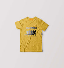 Load image into Gallery viewer, Runner Running Kids T-Shirt for Boy/Girl-Yellow-Ektarfa.online